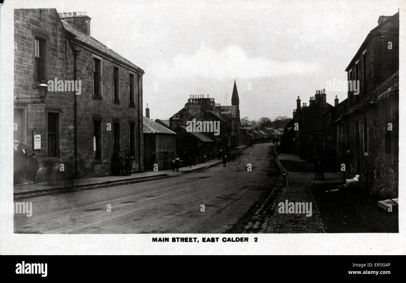 Main Street, East Calder, Midlothian Stock Photo Alamy
