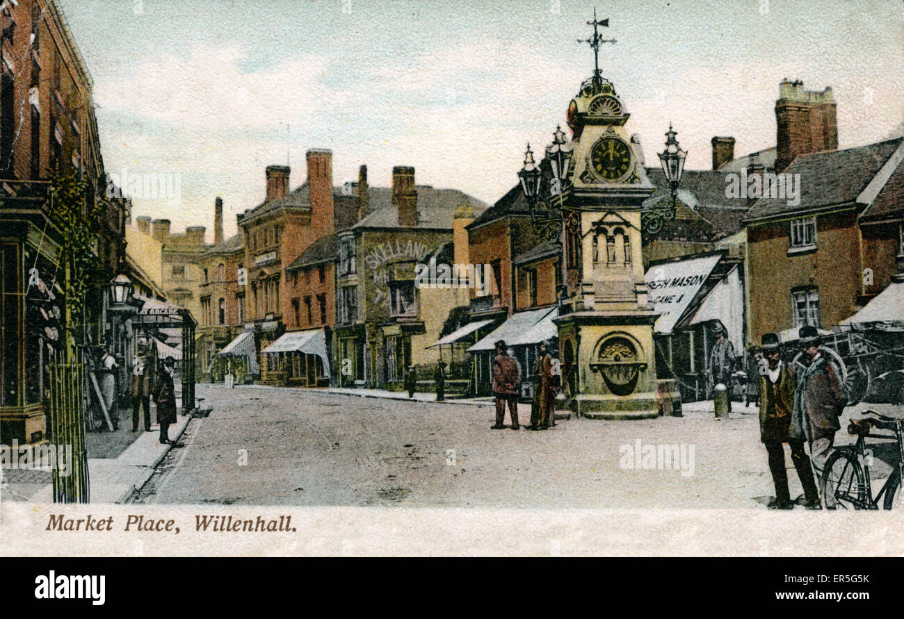 The Market Place, Willenhall, West Midlands, England  1900s Stock Photo
