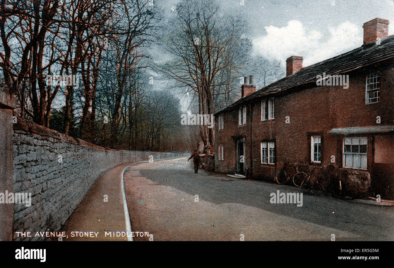 The Avenue, Stoney Middleton, Derbyshire, England Stock Photo Alamy