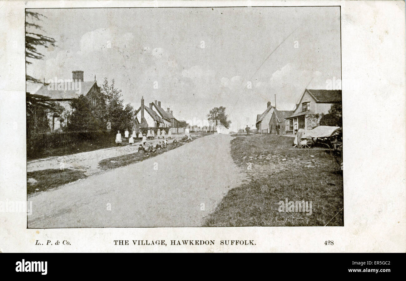 The Village, Hawkedon, Suffolk Stock Photo