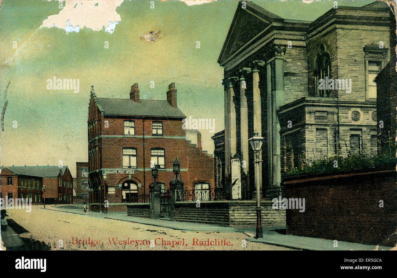 Bridge Wesleyan Chapel, Radcliffe, Lancashire Stock Photo