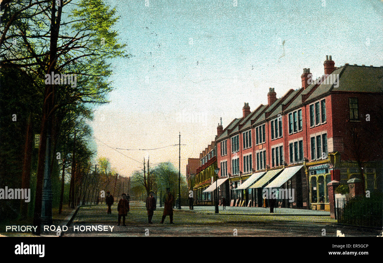 Priory Road, Hornsey, London Stock Photo