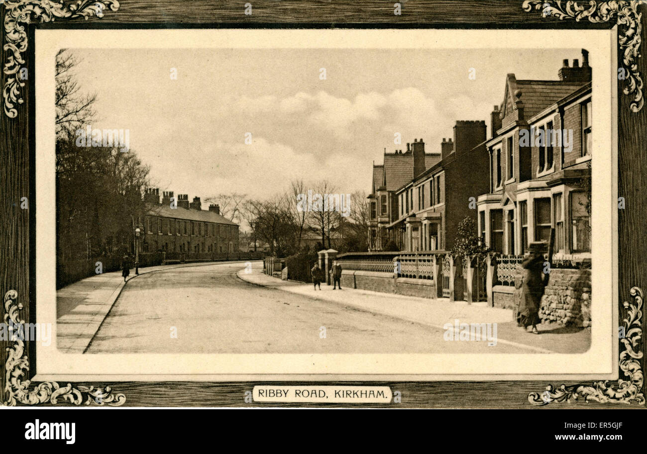 Ribby Road, Kirkham, Preston, near Warton, Lancashire, England.  1900s Stock Photo