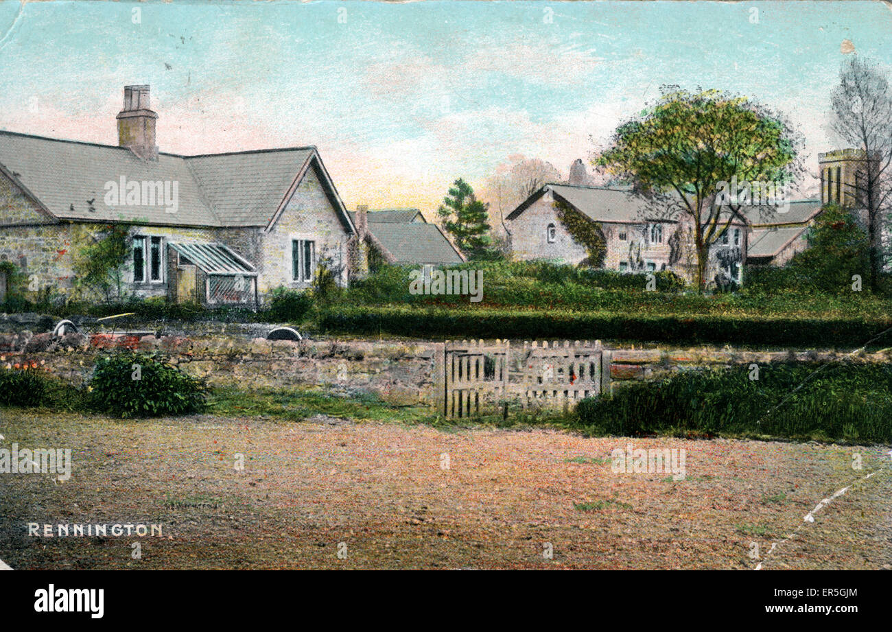 The Village, Rennington, Northumberland Stock Photo