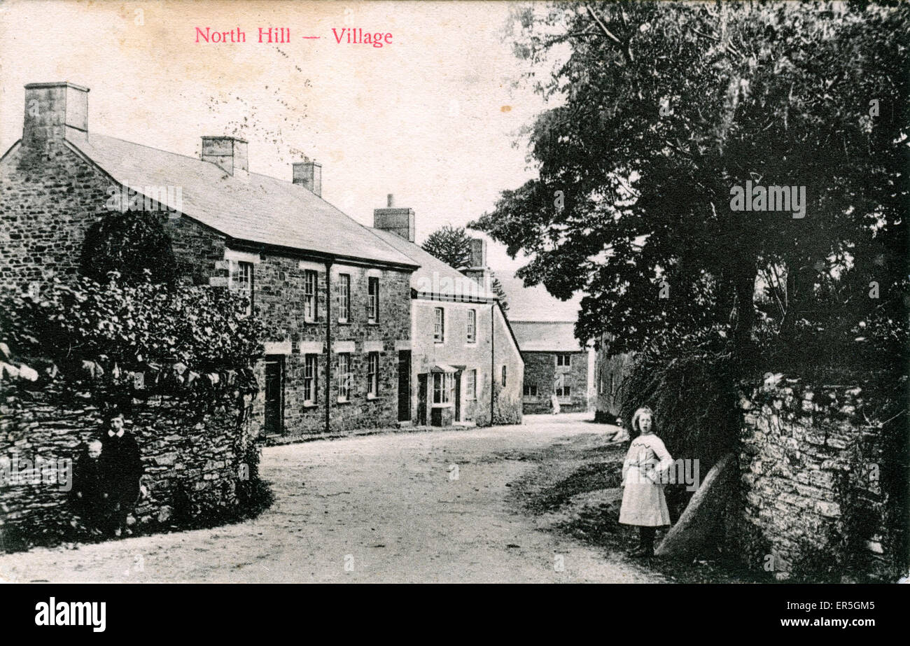 The Village, North Hill, Cornwall Stock Photo Alamy