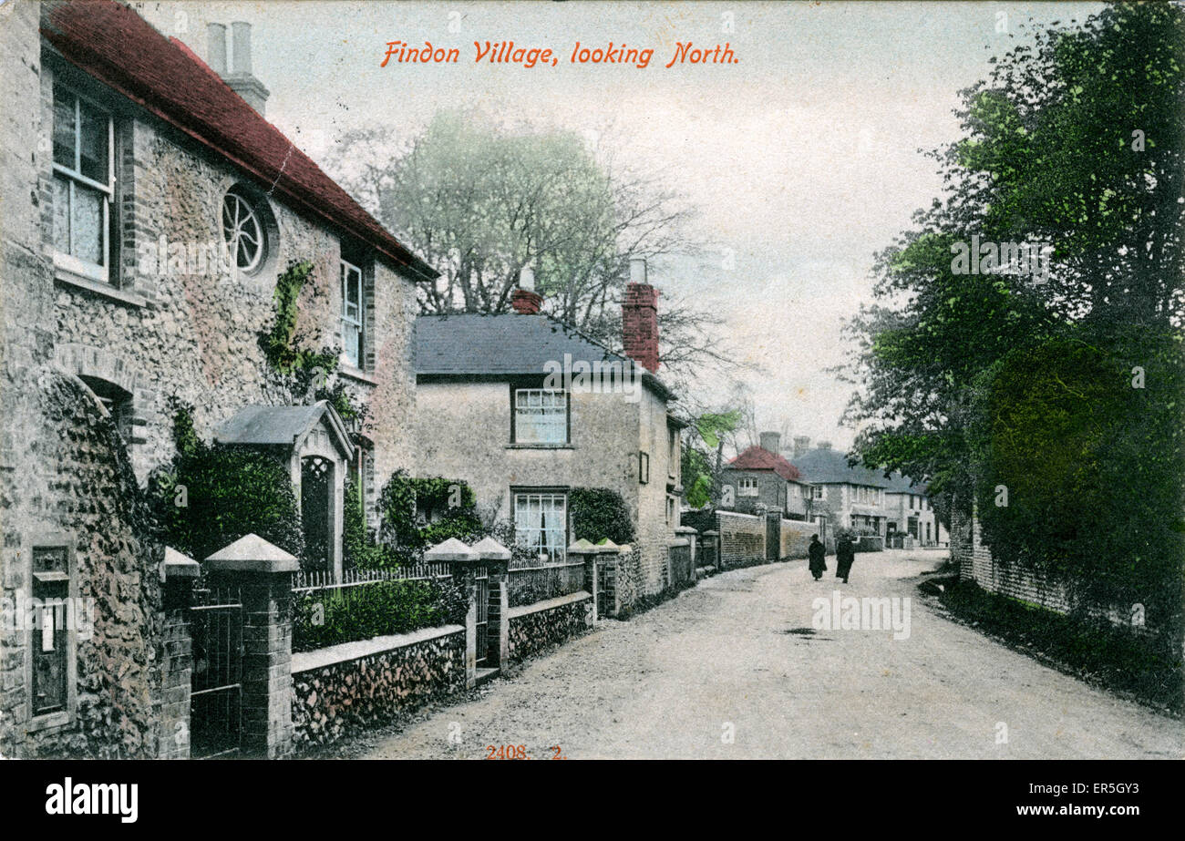 Village, Findon, Sussex Stock Photo