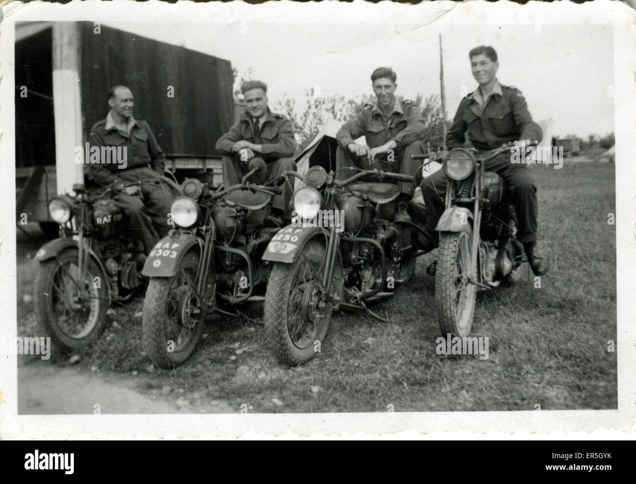 World War 2 RAF Motorcycles, England. 1940s Stock Photo 83101639 Alamy