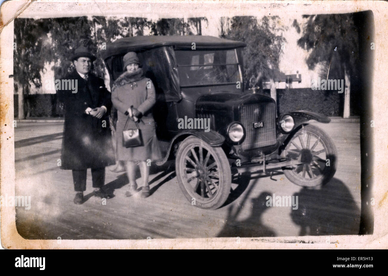 Model T Ford Vintage Car - Automobile Stock Photo