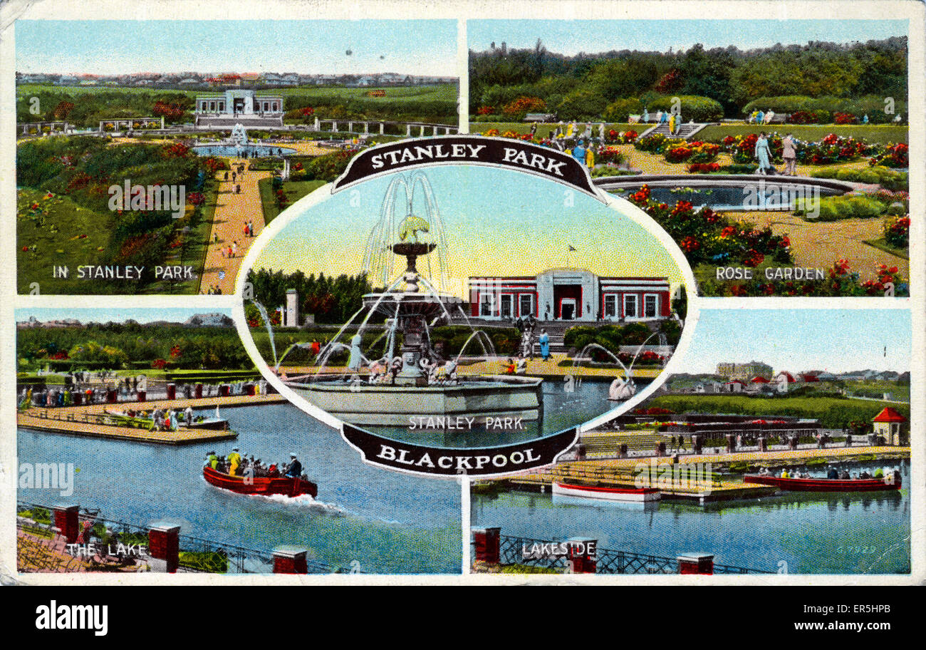 Stanley Park, Blackpool, Lancashire Stock Photo Alamy