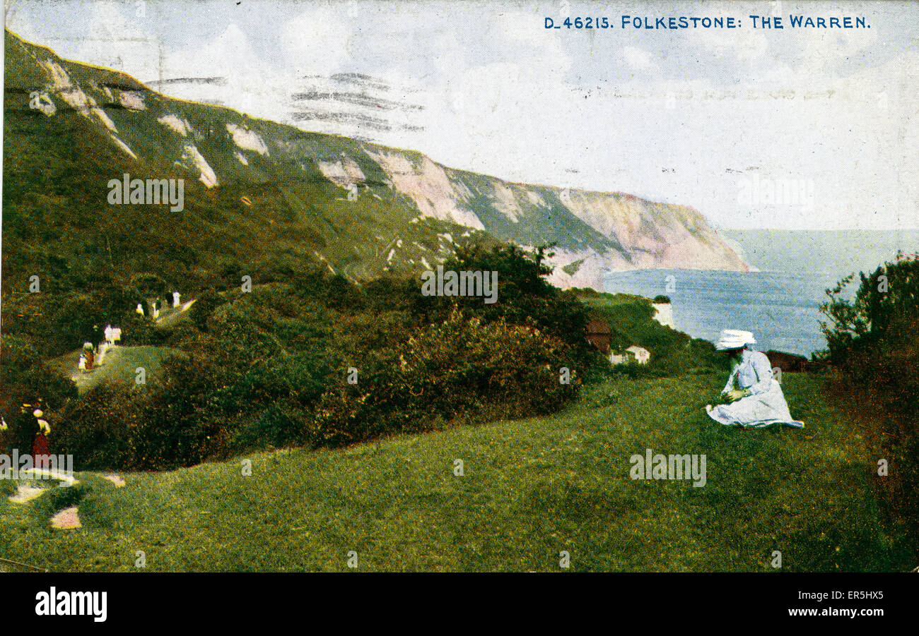 The Warren, Folkestone, near Hythe, Kent, England. 1920 Stock Photo Alamy