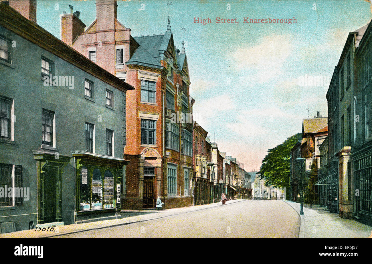 High Street, Knaresborough, Yorkshire Stock Photo