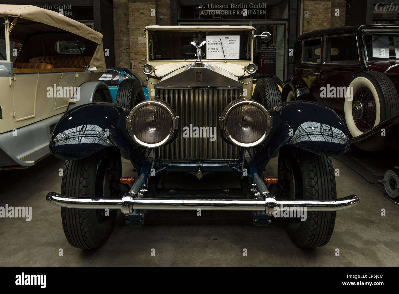 BERLIN - MAY 10, 2015: Vintage car Rolls-Royce Phantom I, 1927. The 28th Berlin-Brandenburg Oldtimer Day Stock Photo