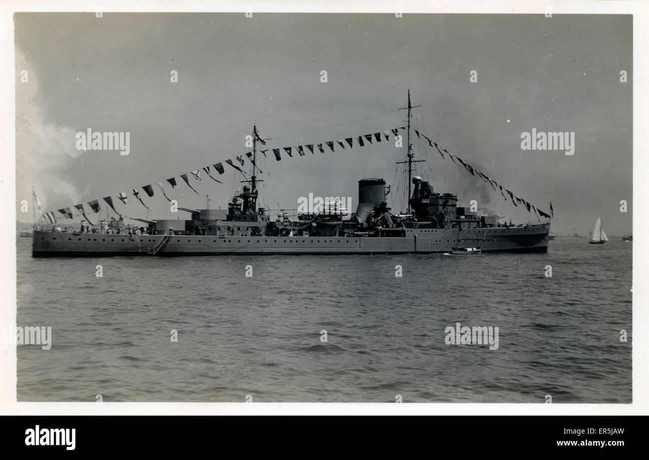 Light Cruiser HMS Achilles Stock Photo