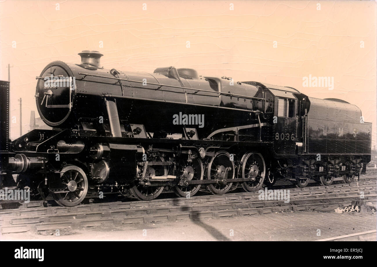 8036 Stanier 8F Steam Locomotive 2-8-0 Stock Photo