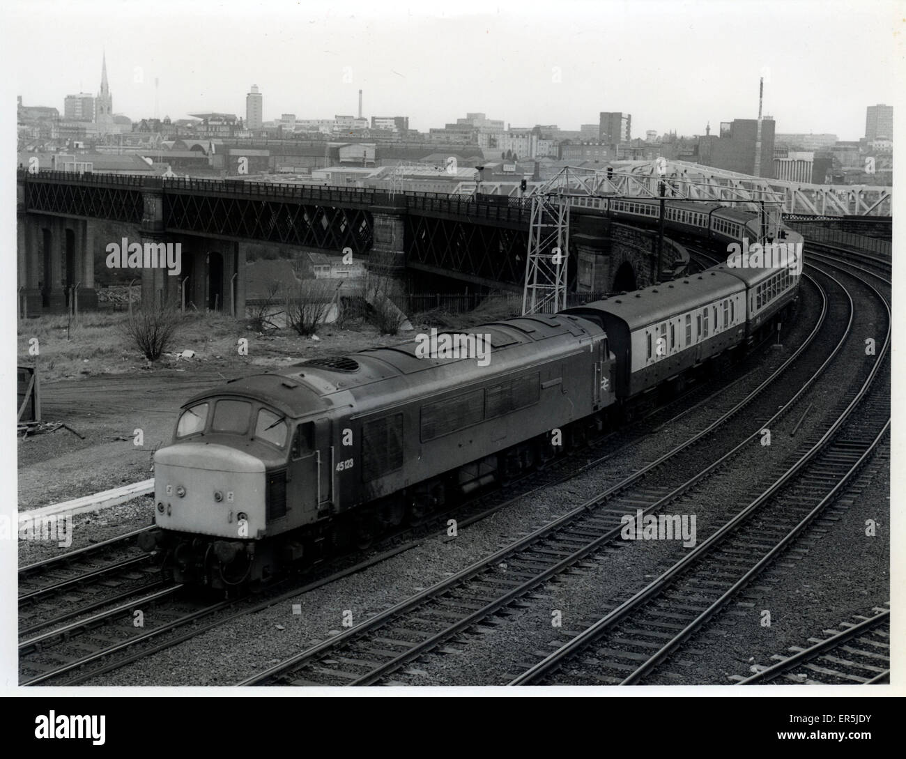 45123 British Rail Diesel Locomotive, Gateshead, Northumberl Stock Photo