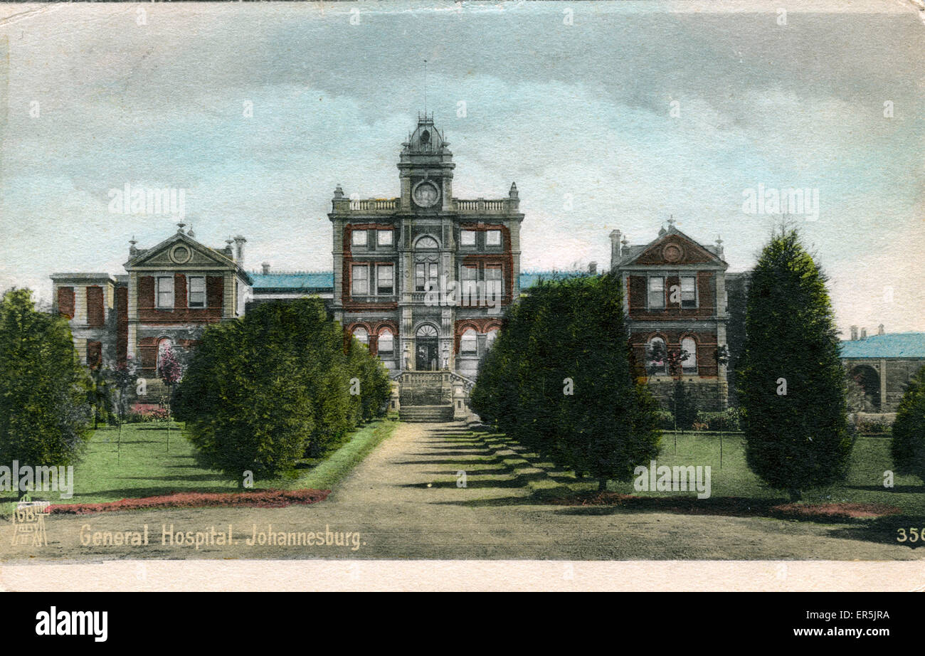 General Hospital, Johannesburg, Gauteng, South Africa. 1905 Stock Photo Alamy