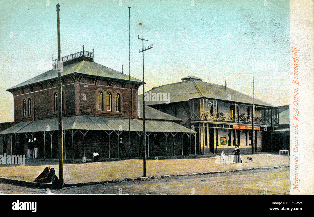 South Africa Magistrate's Court & Post Office, Beaconsfiel Stock