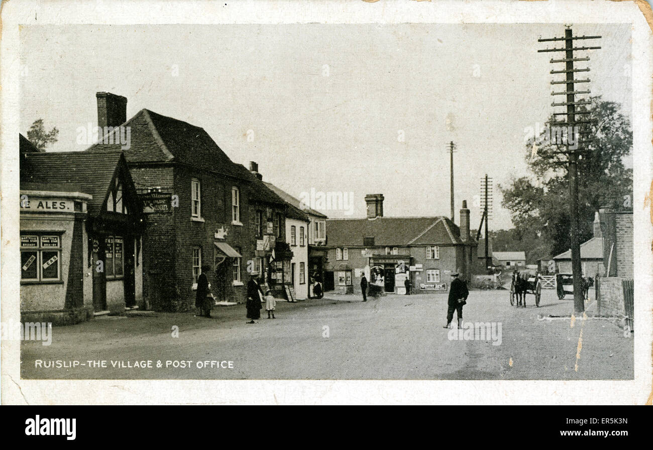 Village & Post Office, Ruislip, near Harrow, Greater London, England
