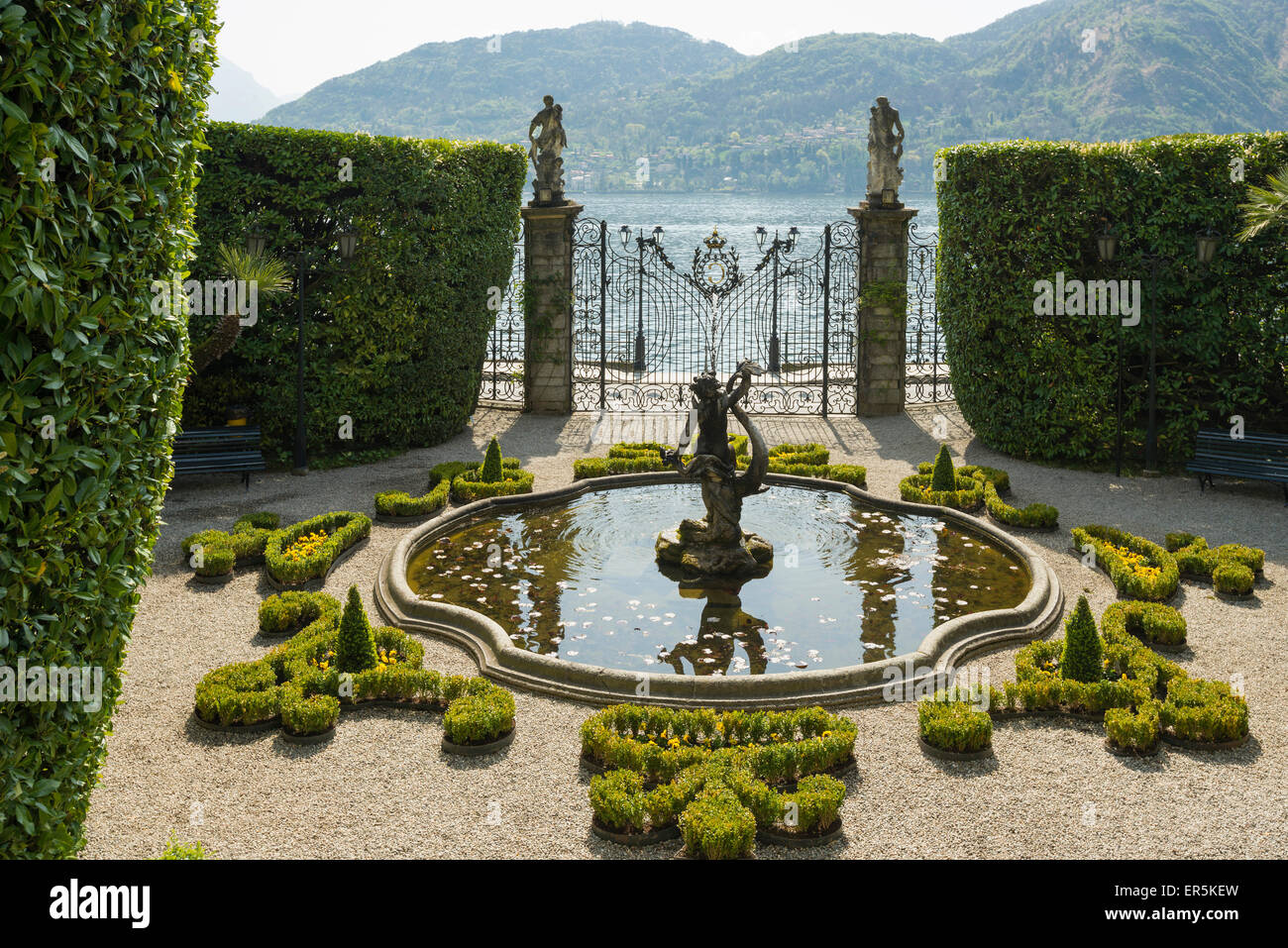 Villa Carlotta gardens, Tremezzo, Lake Como, Lago di Como, Province of Como, Lombardy, Italy Stock Photo
