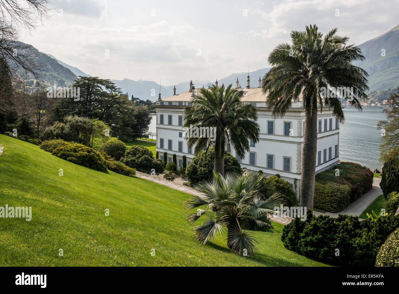 Villa Melzi, Bellagio, Lake Como, Lago di Como, Province of Como, Lombardy, Italy Stock Photo