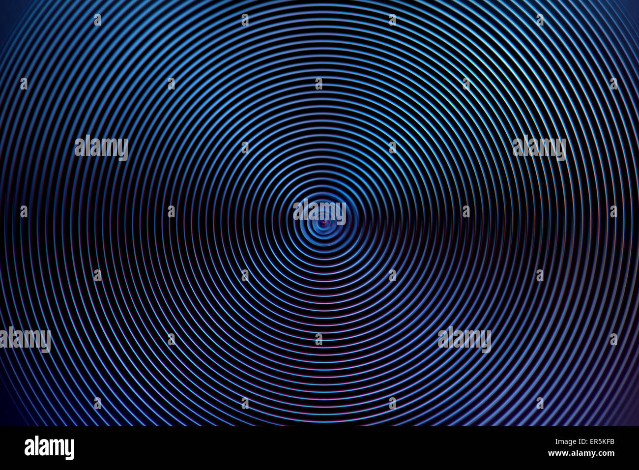Blue rings motion effect abstract techno background Stock Photo - Alamy