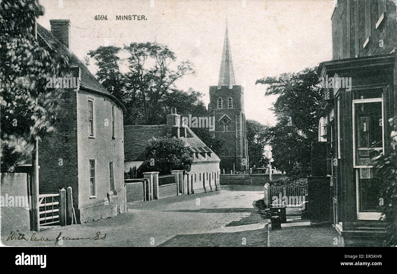 The Village, Minster, Ramsgate, near Birchington, Kent, England. 1907 Stock Photo Alamy
