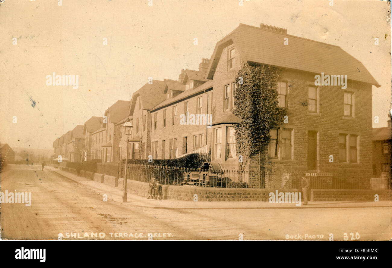 Ashland Terrace, Leeds Road/Leamington Road, Ilkley, England Stock