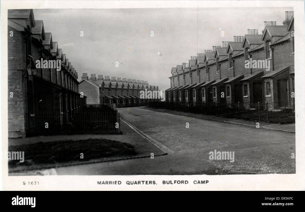 World War One Period Army Camp, Bulford, Salisbury, near Amesbury Stock