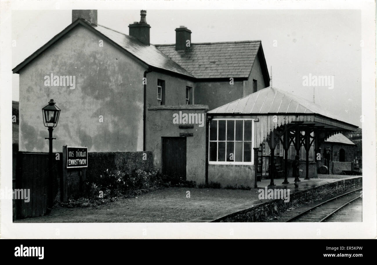 The Railway Station, Ennistimon/Ennistimon (Inis DÝomßin), I Stock Photo