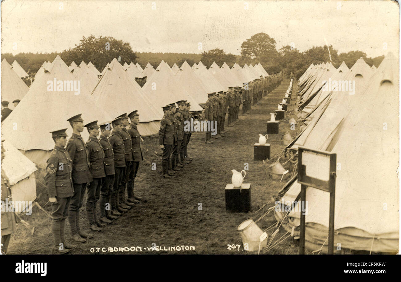 World War One Army Camp, Bordon, England Stock Photo