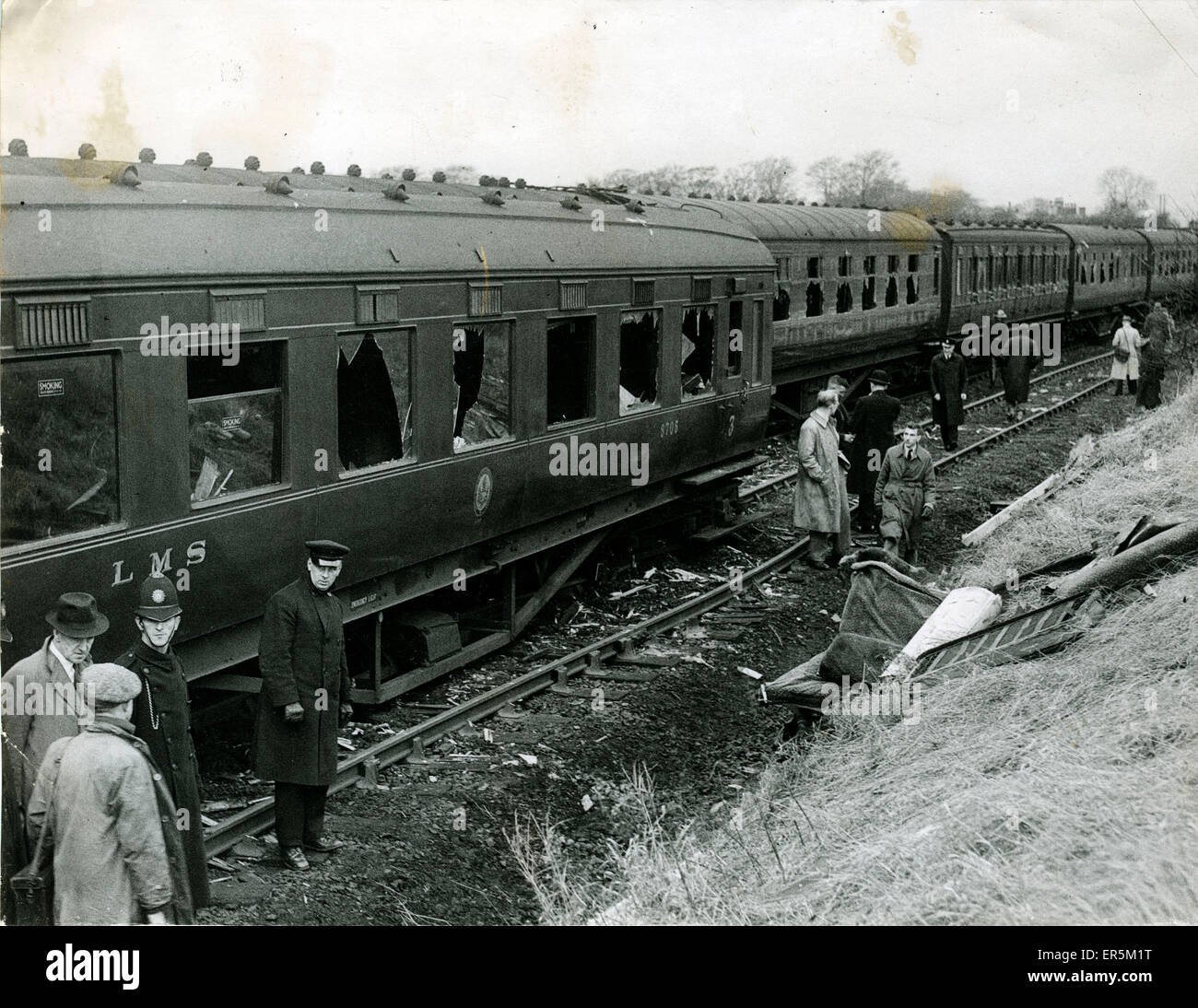 British Railways Accident, Harrow and Wealdstone Railway Sta Stock Photo