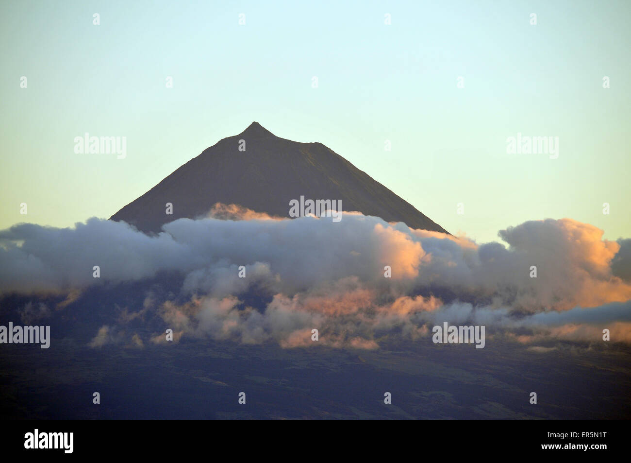 Pico volcano, Ponta do Pico, Island of Pico, Azores, Portugal Stock Photo