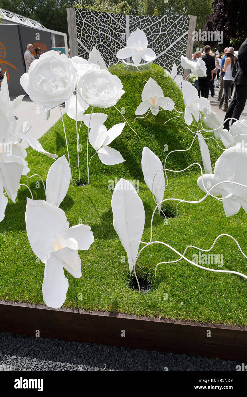 The Fragrance Garden, designed by Sheena Seeks, Silver-Gilt medal winner at the RHS Chelsea Flower Show 2015 Stock Photo