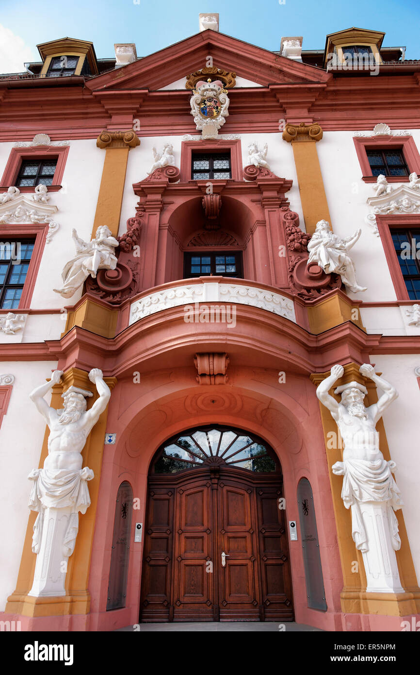 State Chancellery of Thuringia, former kurmainzische Statthalterei, Hirschgarten, Erfurt, Thuringia, Germany Stock Photo
