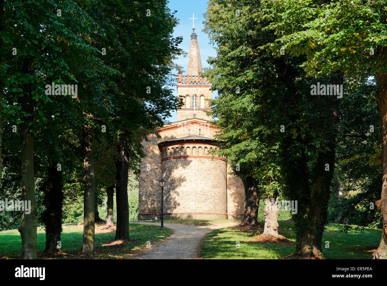 Petzower village church, Grelleberg, Petzow, Brandenburg, Germany Stock Photo