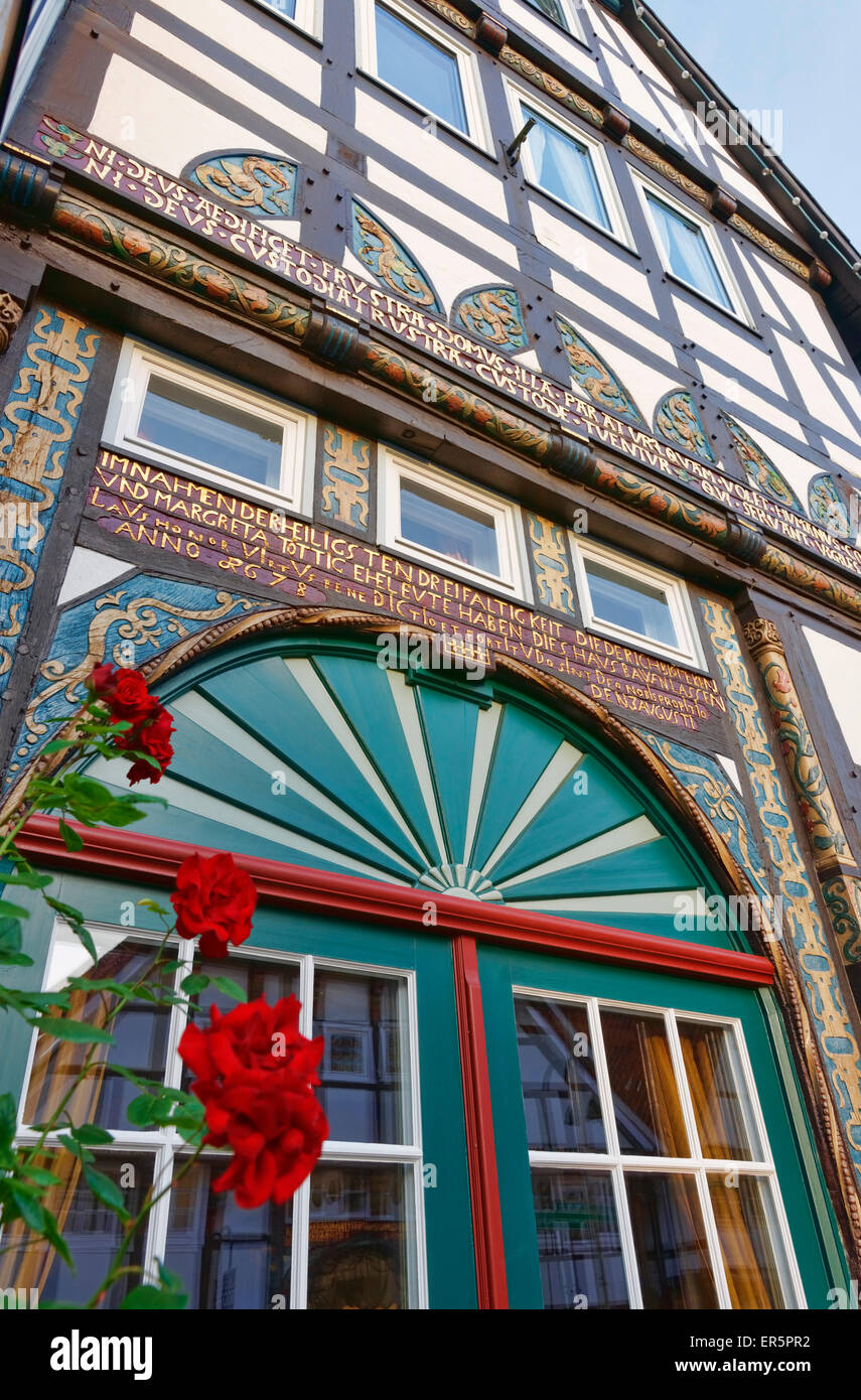 Romantic Hotel Ratskeller, Rheda-Wiedenbrueck, North Rhine-Westphalia, Germany Stock Photo