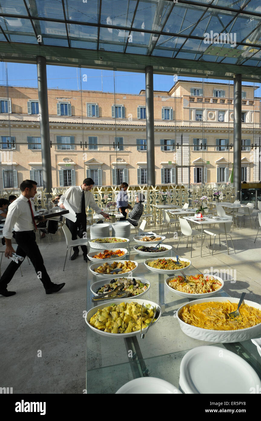 Waiters in Ristorante Colonna, Rome, Italy Stock Photo