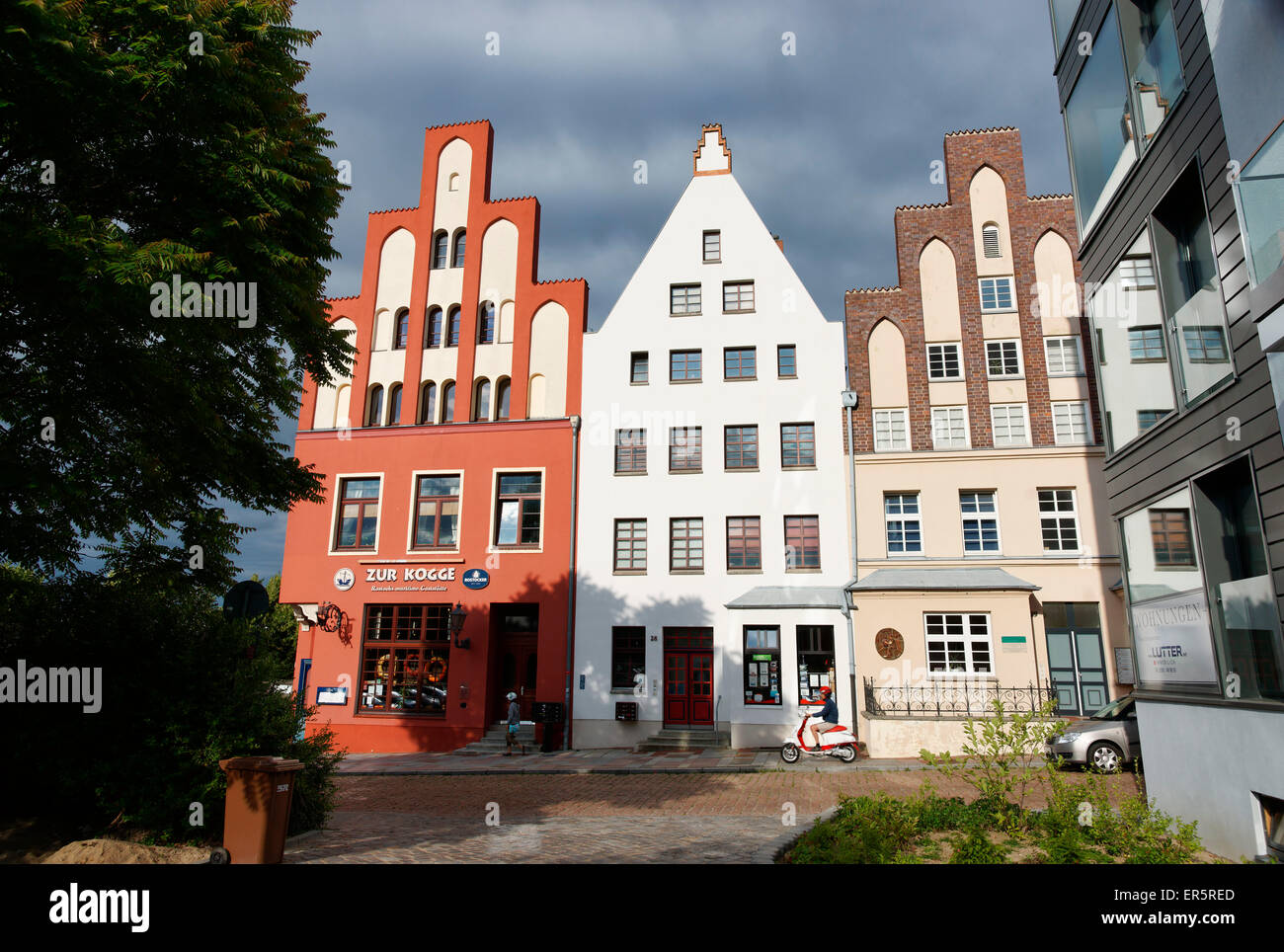 Lagerstrasse, Hanseatic City of Rostock, Mecklenburg-Western Pomerania, Germany Stock Photo