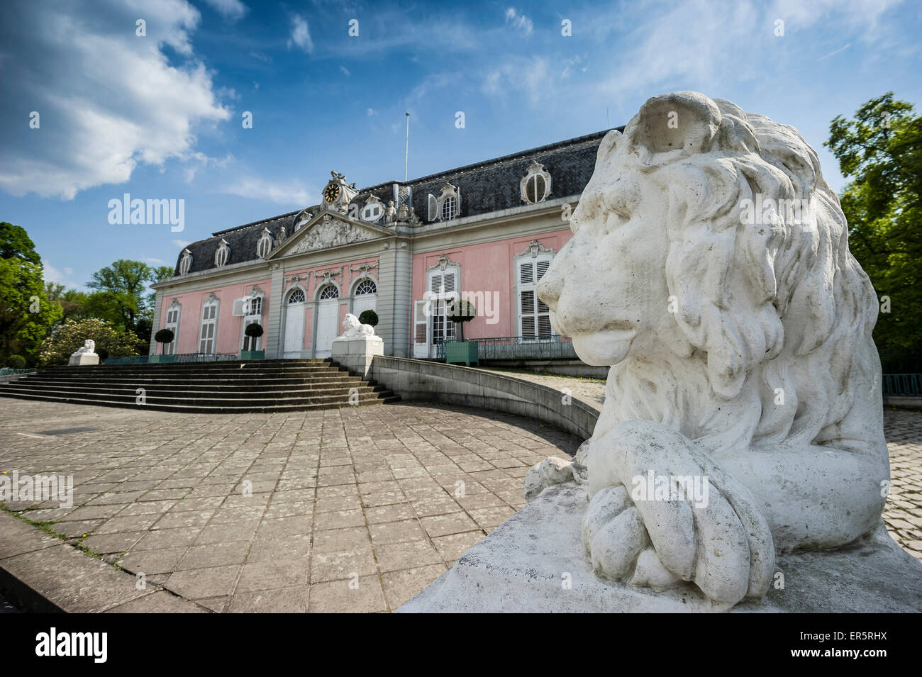 Schloss Benrath Benrath Palace, Duesseldorf, North Rhine-Westphalia, Germany Stock Photo