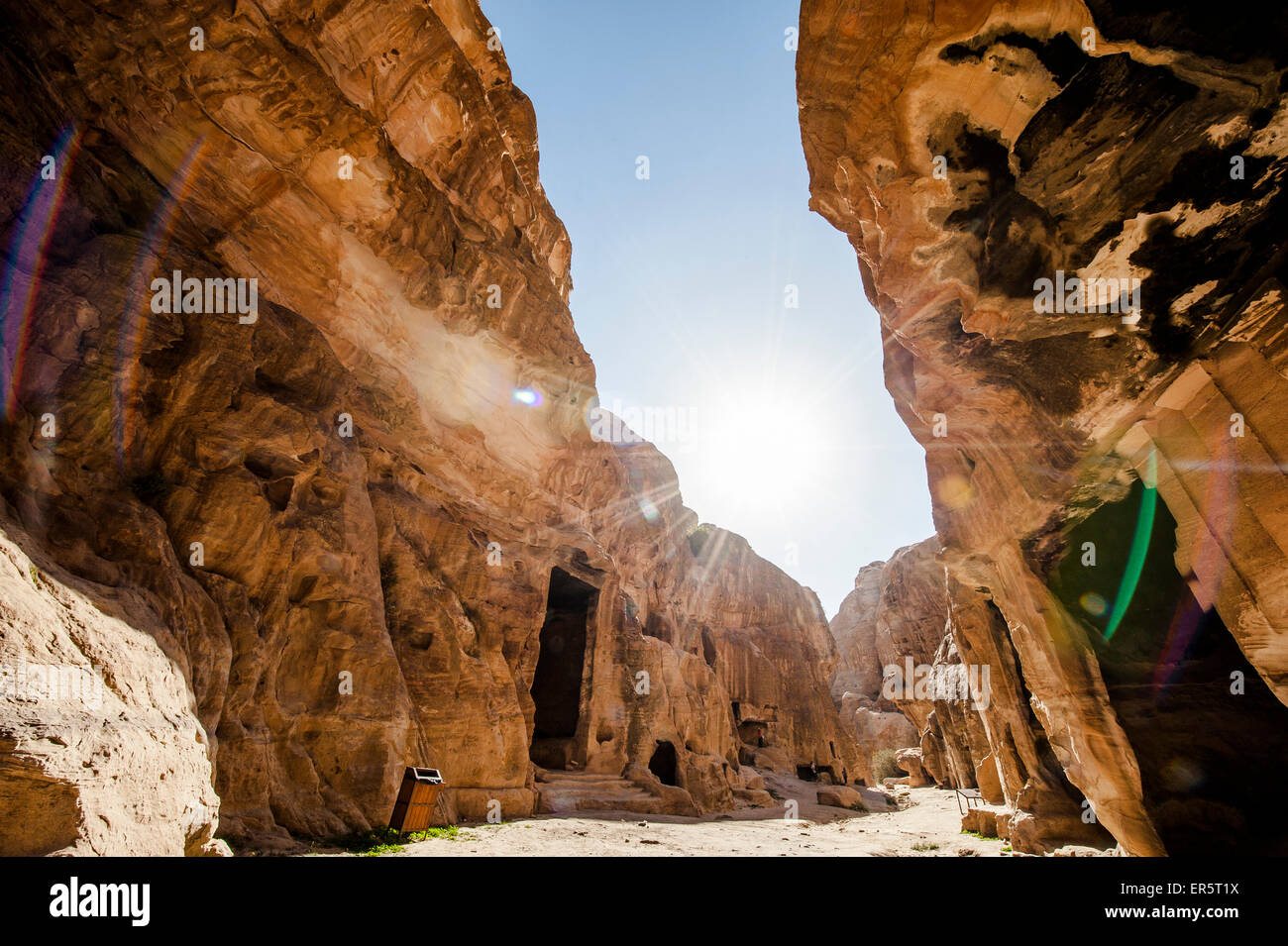 Siq el-Barid, Little Petra, Wadi Musa, Jordan, Middle East Stock Photo