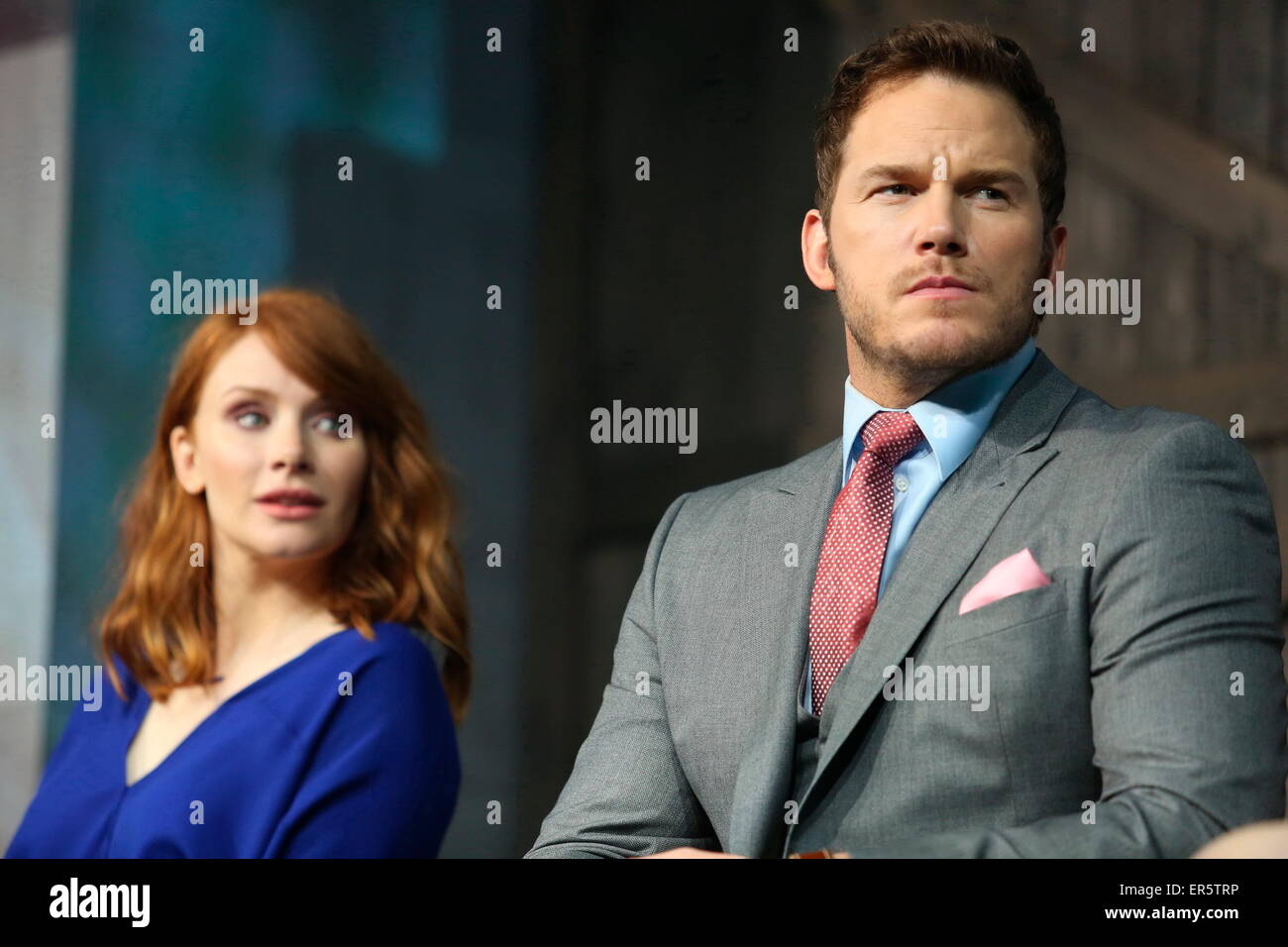 Beijing, China. 26th May, 2015. Chris Pratt attends the press conference of Jurassic World in Beijing, China on 26th May, 2015. © TopPhoto/Alamy Live News Stock Photo