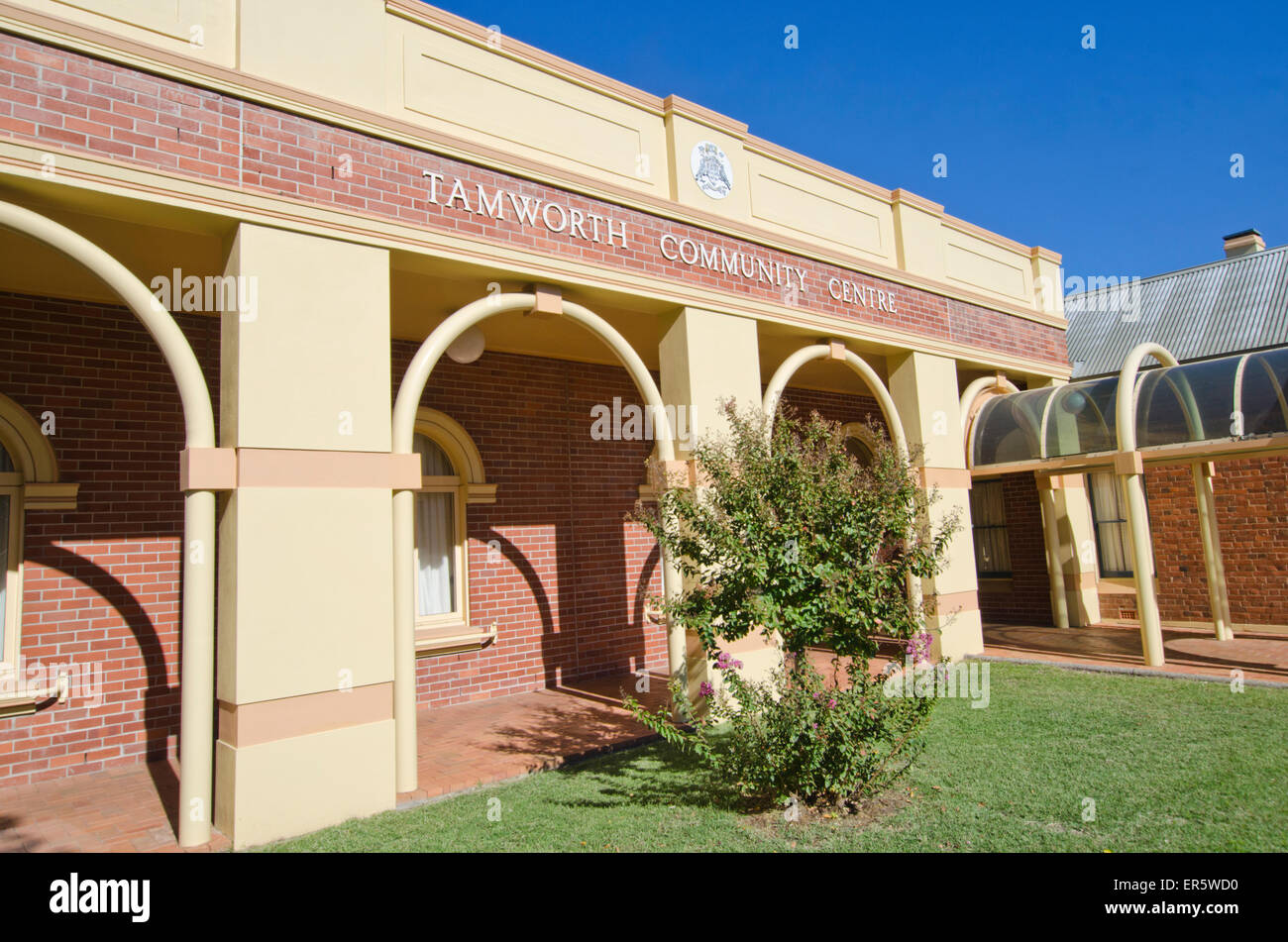 1980's extension for Tamworth Australia Community Centre Stock Photo