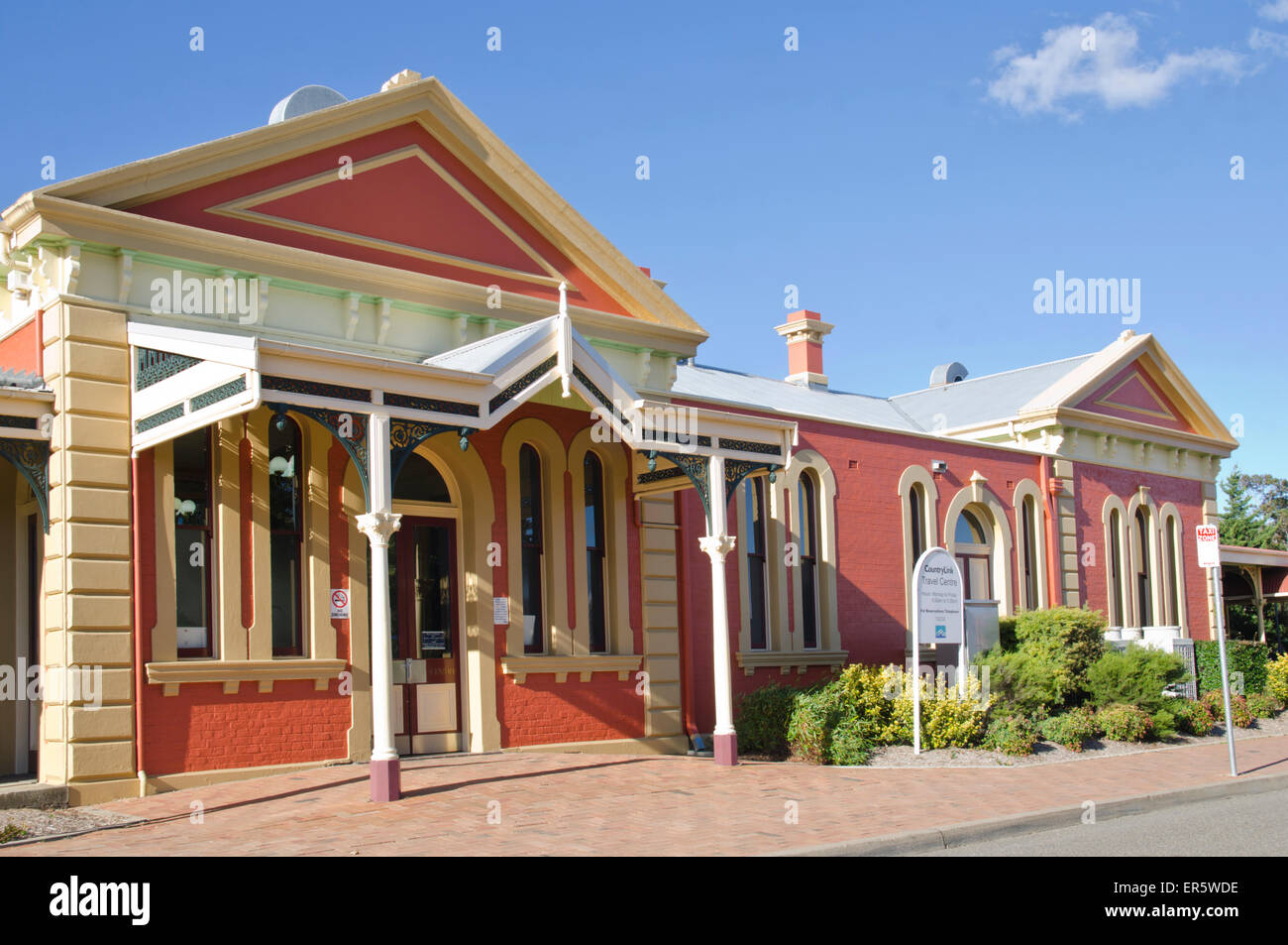 Tamworth NSW Australia Railway Station front entrance Stock Photo