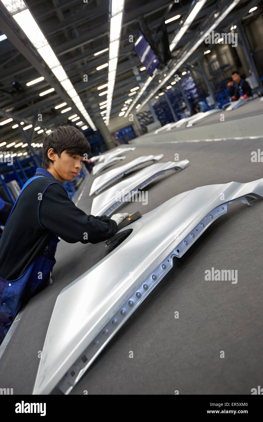 Automotive manufacturer, Tiexi, Shenyang, Liaoning Province, China Stock Photo