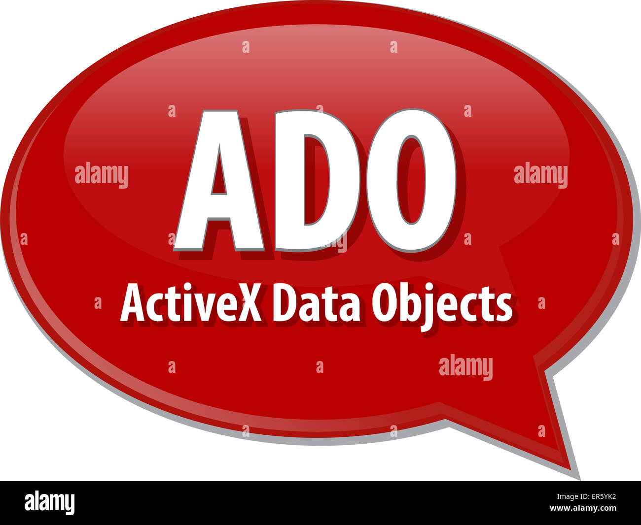 speech bubble illustration of information technology acronym