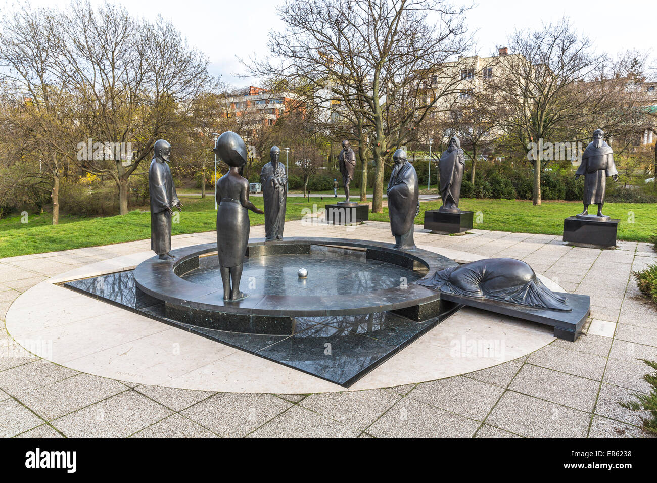 Der Philosophische Garten, Filozófiai kert , Skulptur Gruppe, Wagner