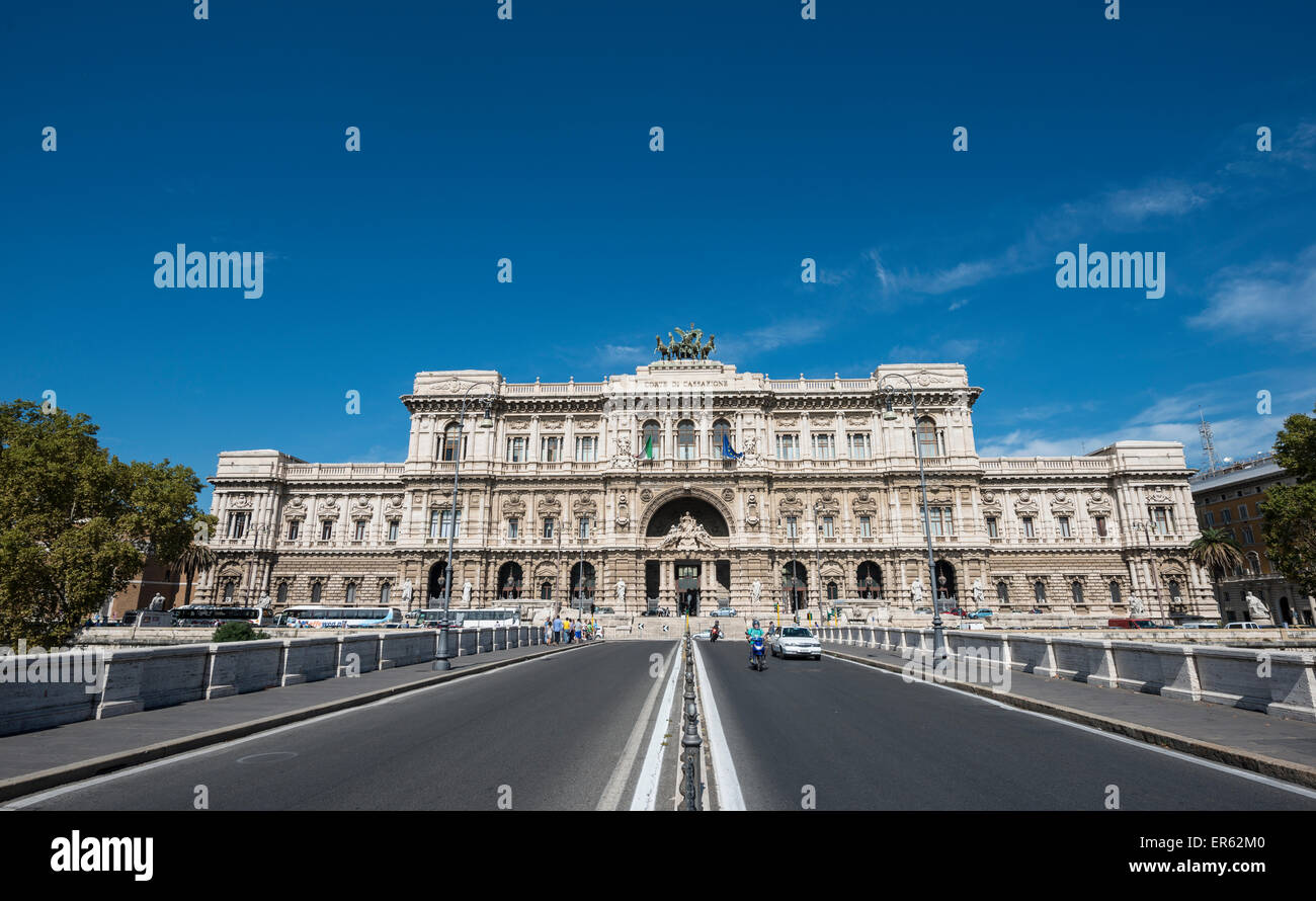 Corte Suprema di Cassazione, Supreme Court of Cassation, Palazzo di Giustizia, or Palace of Justice, Rome, Lazio, Italy Stock Photo