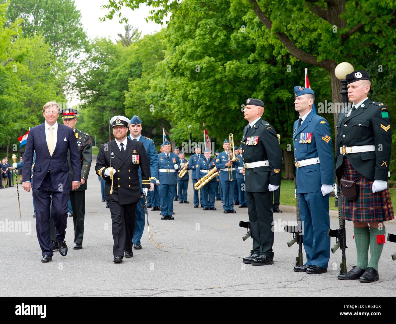 Ottawa, 27-05-2015 HM King Willem-Alexander Arrival at Rideau Hall ...