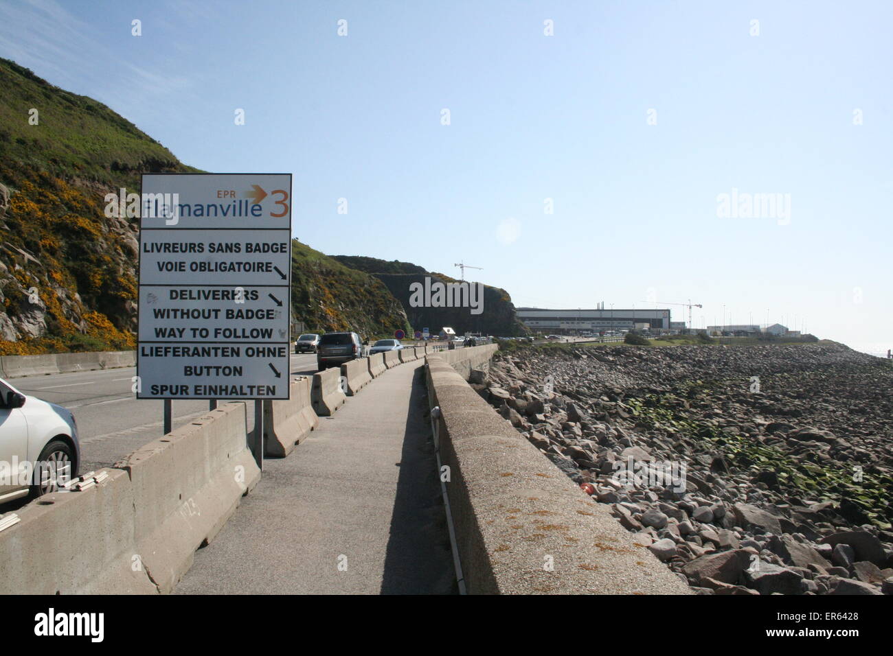 Flamanville nuclear power plant. Normandy France Stock Photo Alamy