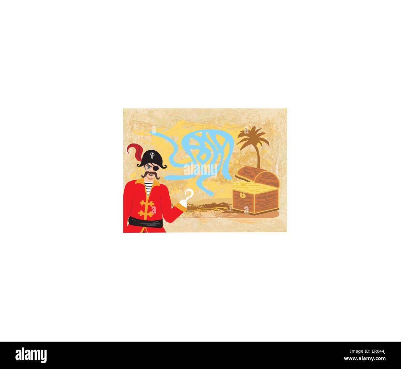 Vector Maze game: pirate looking for gold Stock Vector Image & Art - Alamy